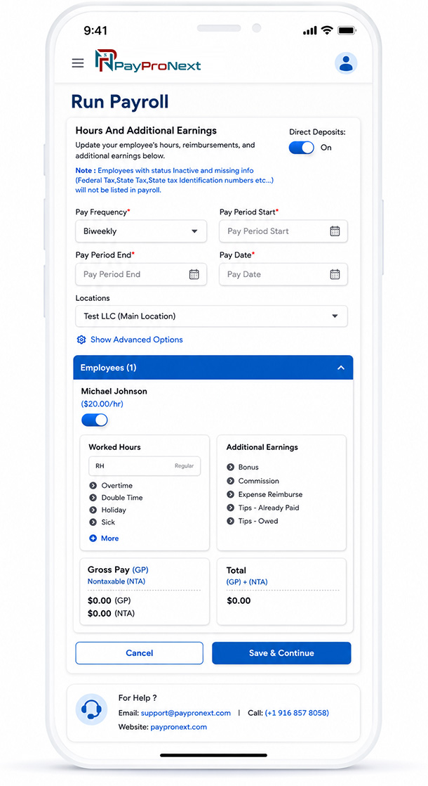 PayProNext Mobile Dashboard