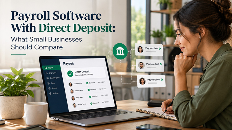 Payroll Software with Direct Deposit: What Small Businesses Should Compare