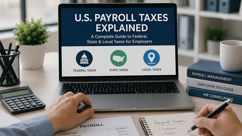 U.S. Payroll Taxes Explained: A Complete Guide to Federal, State & Local Taxes for Employers