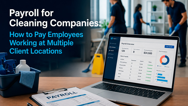 Payroll for Cleaning Companies: How to Pay Employees Working at Multiple Client Locations