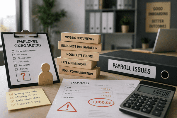  Employee Onboarding Mistakes That Create Payroll Problems Later