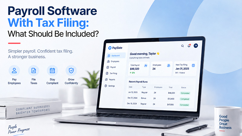 Payroll Software With Tax Filing: What Should Be Included?