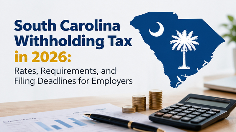 South Carolina Withholding Tax in 2026: Rates, Requirements, and Filing Deadlines for Employers