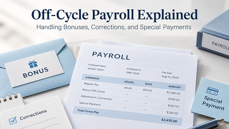 Off-Cycle Payroll Explained: Handling Bonuses, Corrections, and Special Payments