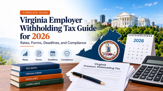 Virginia Employer Withholding Tax Guide for 2026: Rates, Forms, Deadlines, and Compliance